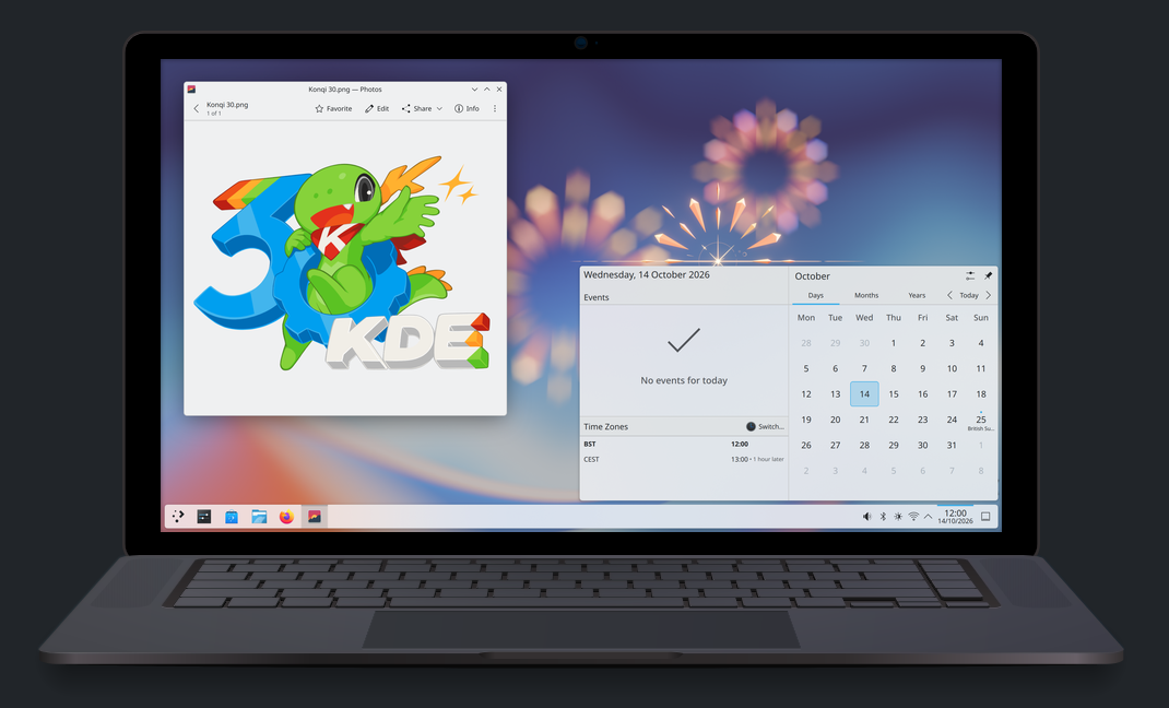 Image from linked report: KDE turns 30 with Plasma 6.8, remote upgrades, and an X11 farewell