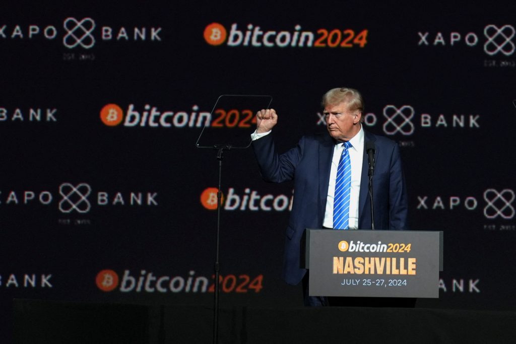 Source-feed image associated with Republicans say Trump agreed to new ethics rules to get crypto bill across the line