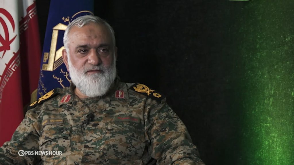 Source-feed image associated with Top adviser to Iran's Revolutionary Guard leader sits down for rare interview