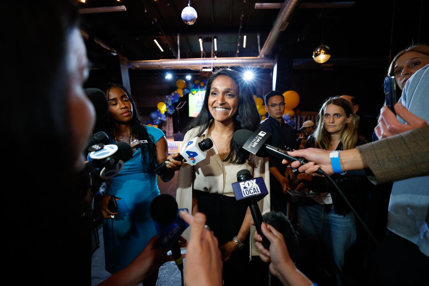 Source-feed image associated with Nithya Raman closing in on Spencer Pratt in the battle for the Nov. 3 mayoral runoff