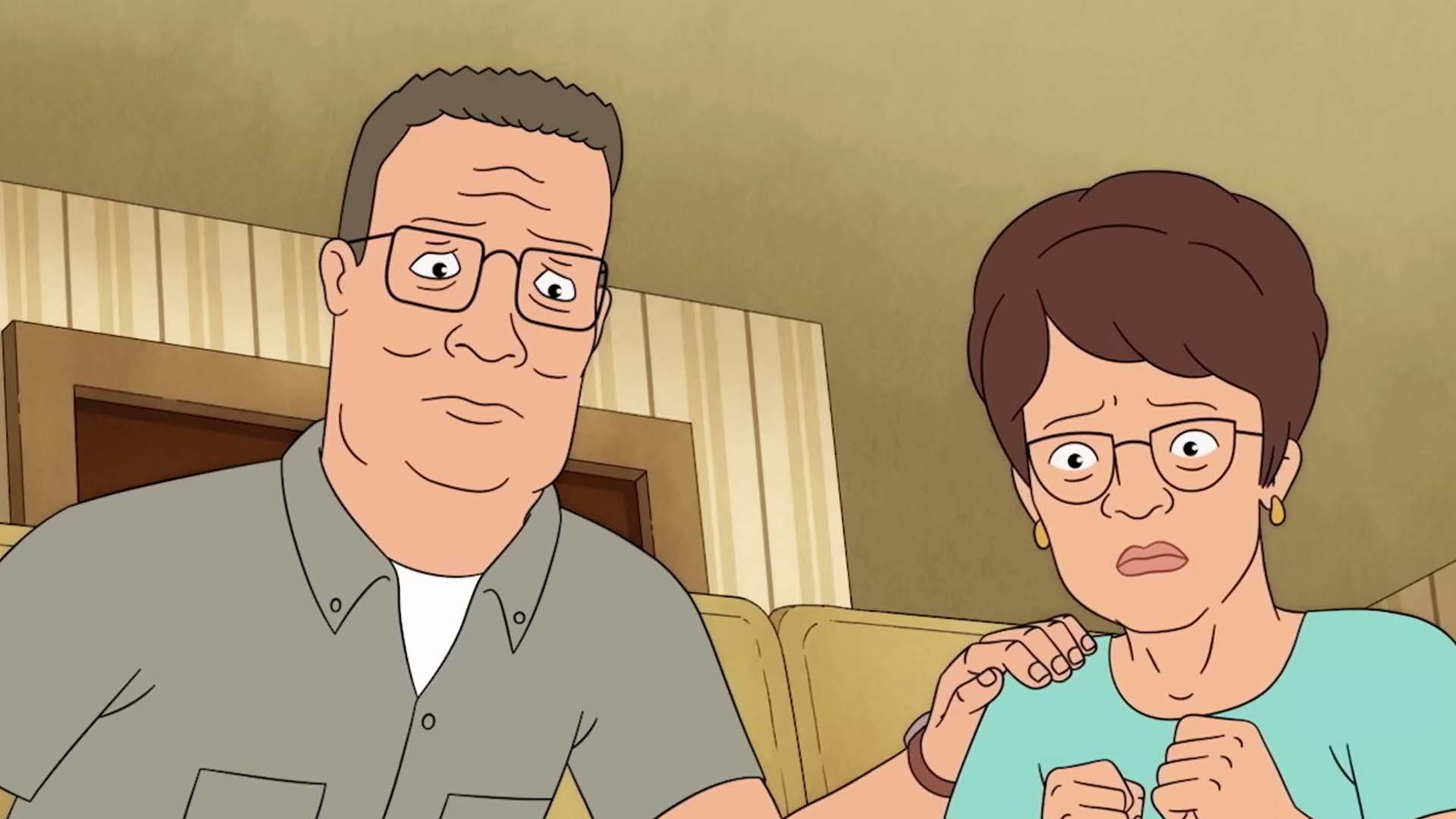 Source-feed image associated with 'King of the Hill' Season 15 trailer shows Hank and Peggy's retirement, Bobby's love life and more