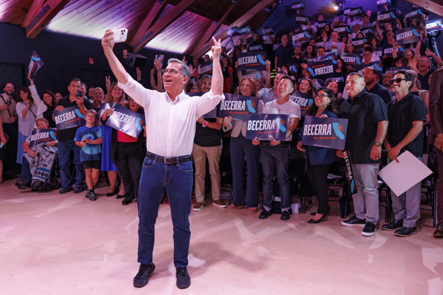 Source-feed image associated with The mystery behind Becerra leapfrogging over his rivals in California's governor's race