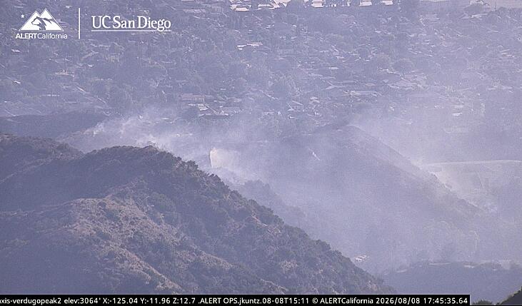 Source-feed image associated with Firefighters battling brush fires in Burbank, Santa Clarita