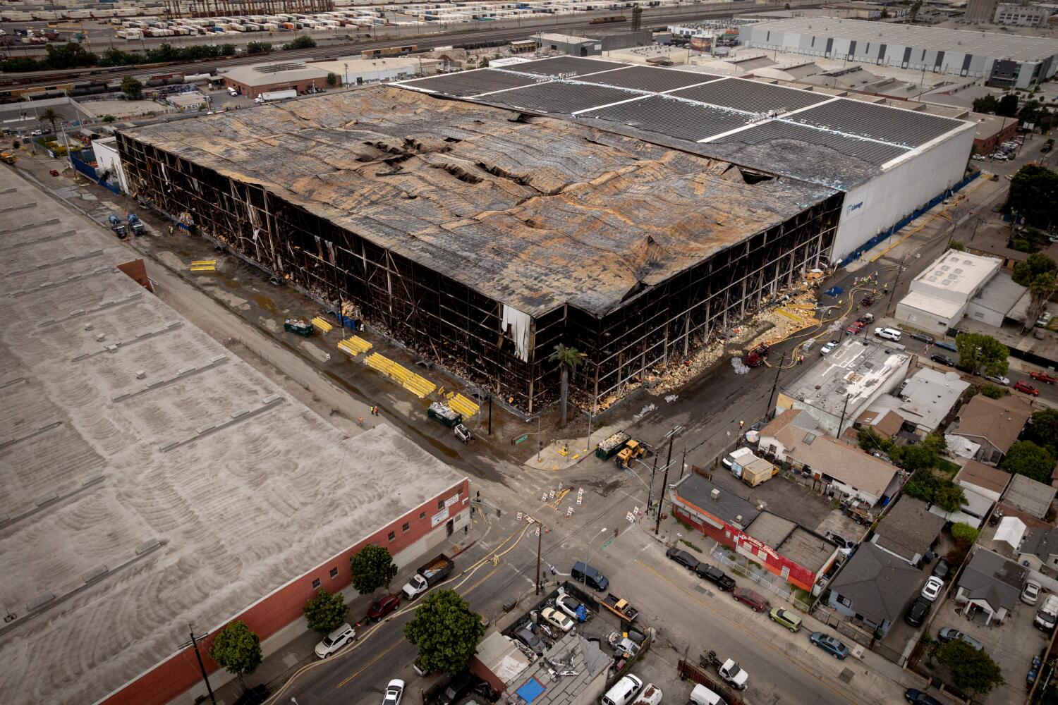 Source-feed image associated with Safety concerns over solar panels were raised a year before massive Boyle Heights fire