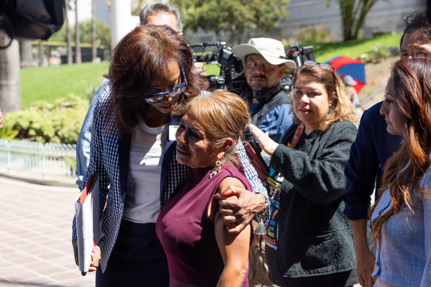 Source-feed image associated with 'Enough!': Hot dog vendor speaks out against violence after attack in downtown L.A.