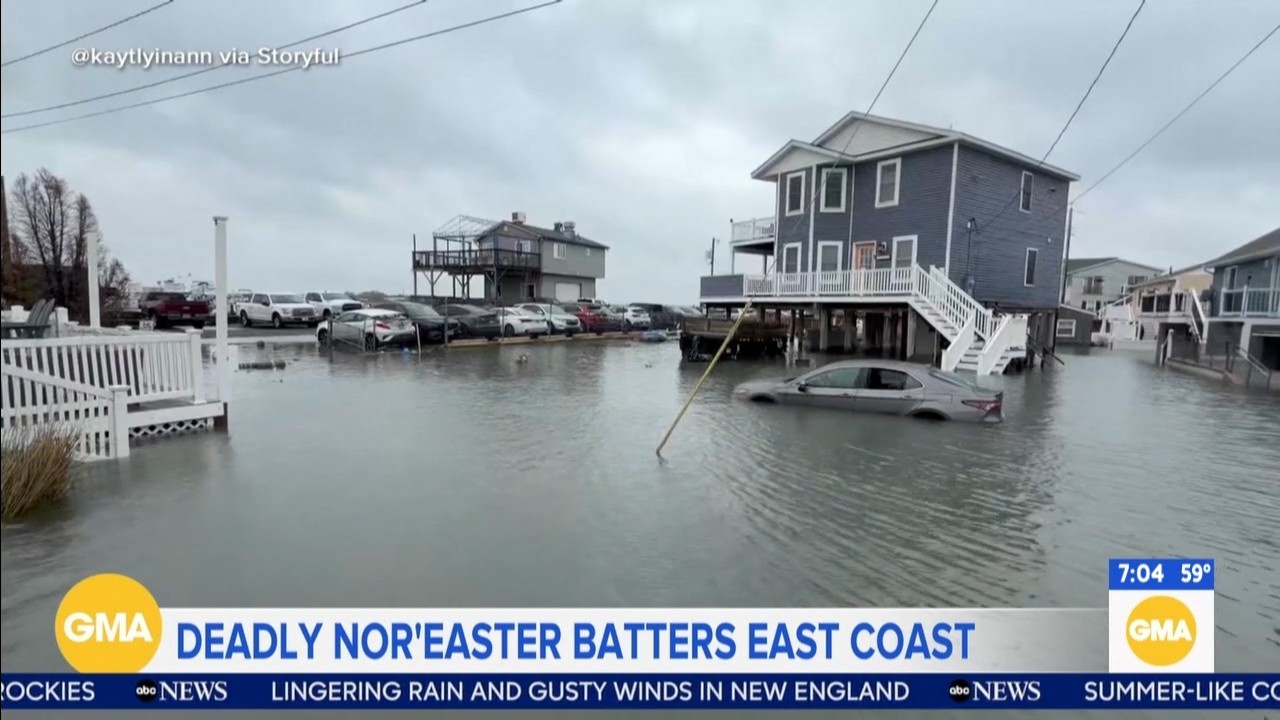 Image from linked report: Nor'easter weakens after deadly battering of Northeast