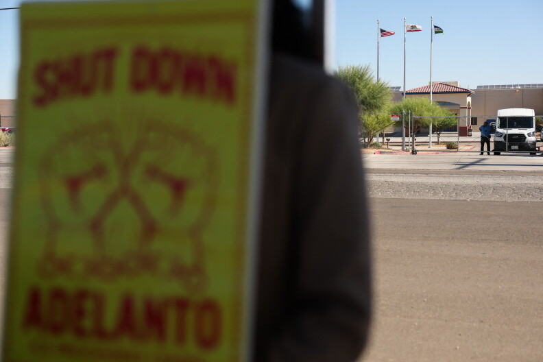 Source-feed image associated with Immigrants detained at Adelanto say inhumane conditions continue, despite government claims