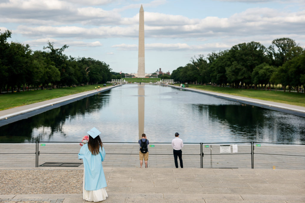 Source-feed image associated with TIMELAPSE: Lincoln Memorial Reflecting Pool refills with water after Trump paint job