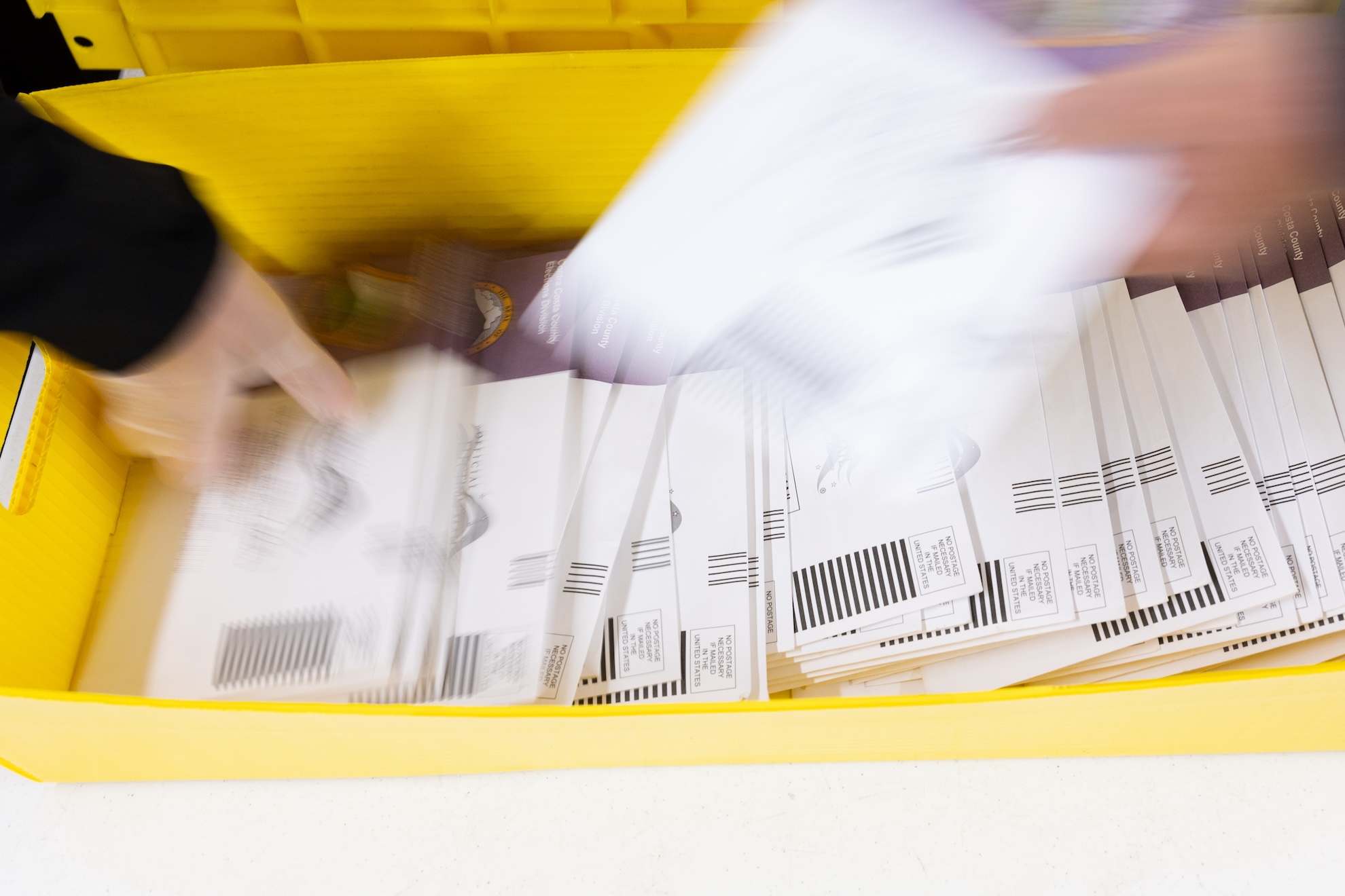 Source-feed image associated with California Rejected 150,000 Mail Ballots, Marking Highest Rate Since 2014