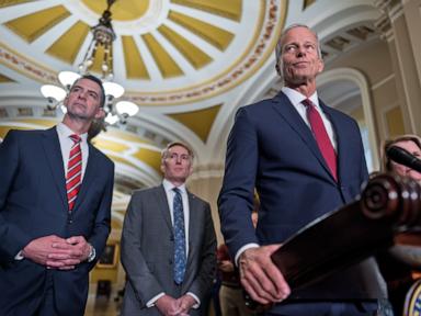 Source-feed image associated with Senate begins voting on bill to fund ICE, Border Patrol as Democrats try to derail it