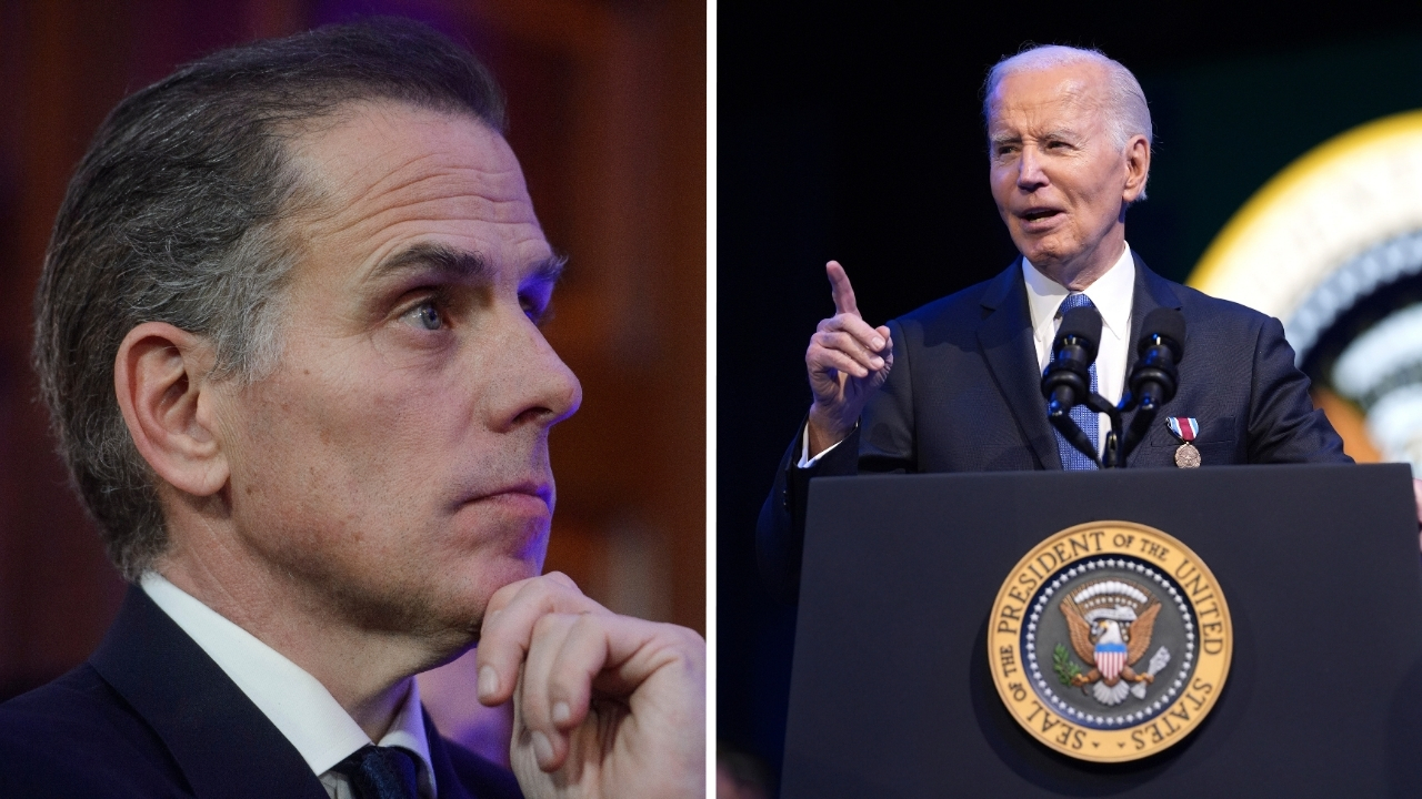 Source-feed image associated with Hunter Biden says his father's prostate cancer is causing him pain even as he continues to speak out