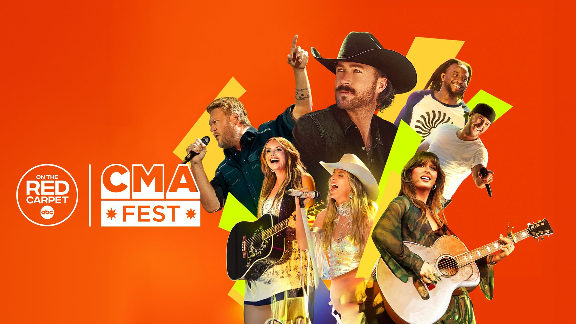Source-feed image associated with CMA Fest: On The Red Carpet goes backstage with Cody Johnson, Shaboozey and more