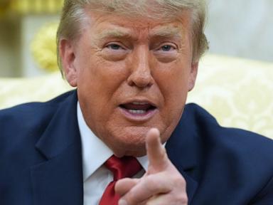 Source-feed image associated with Trump to address defense technology gathering as the Iran war has reduced US weapon stocks
