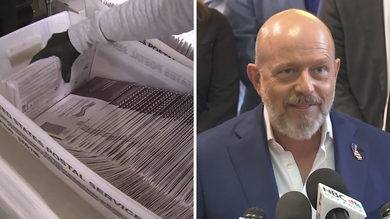 Source-feed image associated with Slow CA vote count criticized by Trump, GOP governor hopeful Steve Hilton: 'Another Democrat fiasco'