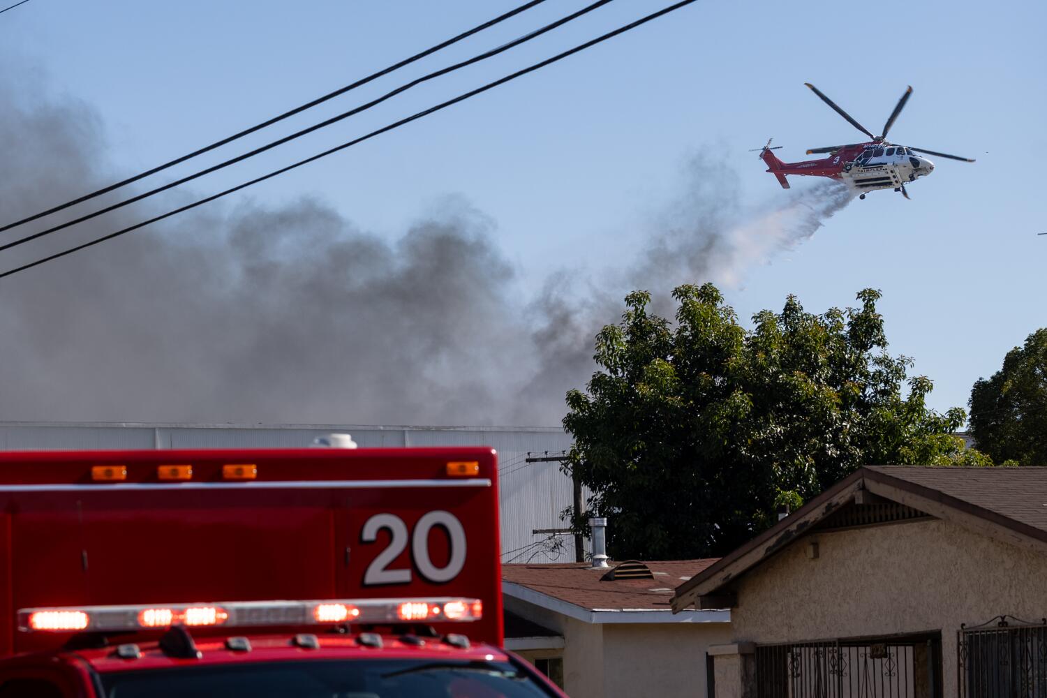 Source-feed image associated with L.A. state of emergency: What we know about Boyle Heights fire