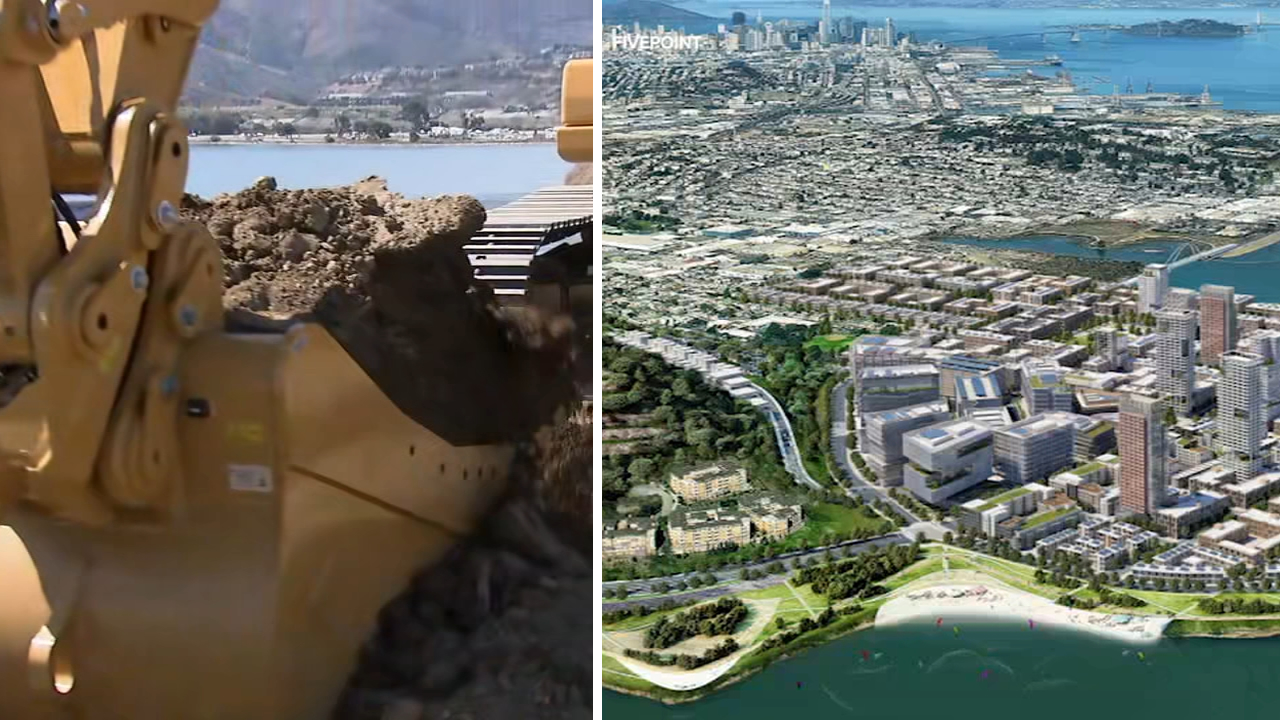 Source-feed image associated with Construction begins on development to transform SF's Candlestick Park into waterfront homes