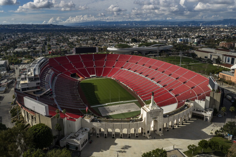 Source-feed image associated with Authorities seized dozens of drones in LA during the World Cup. One was at a community event