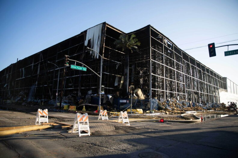 Source-feed image associated with Warehouse owner Chill Build breaks silence one month after Lineage fire in Boyle Heights