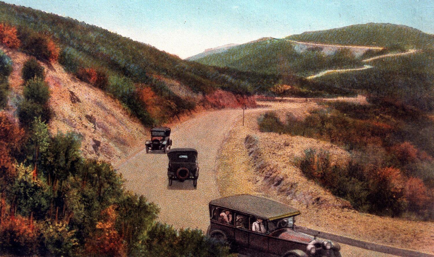 Source-feed image associated with Commentary: Highway bandits, Charles Lindbergh and the 700 curves; The story of the Ridge Route over Tejon Pass