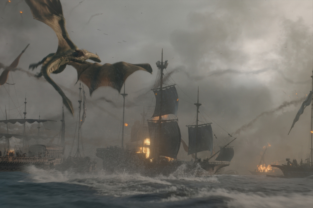 Source-feed image associated with ‘House of the Dragon’ Showrunner on Season 3’s Battle of the Gullet: ‘This Sequence Is Unlike Anything That’s Ever Been Done in Television Before’