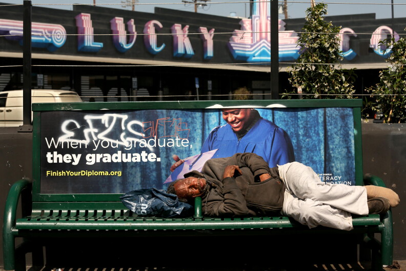 Source-feed image associated with LA needs federal funding to fight homelessness. Courts will help decide what the region gets