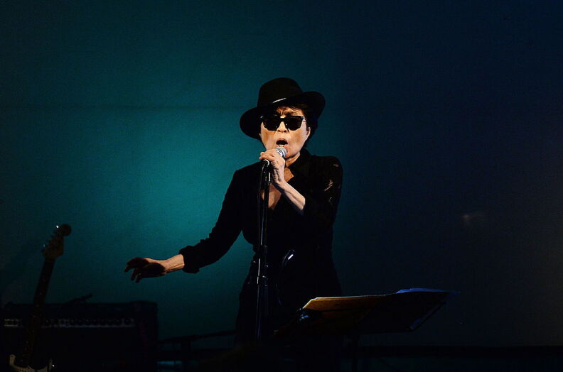 Source-feed image associated with Yoko Ono has inspired many bands. This Broad tribute show proves it