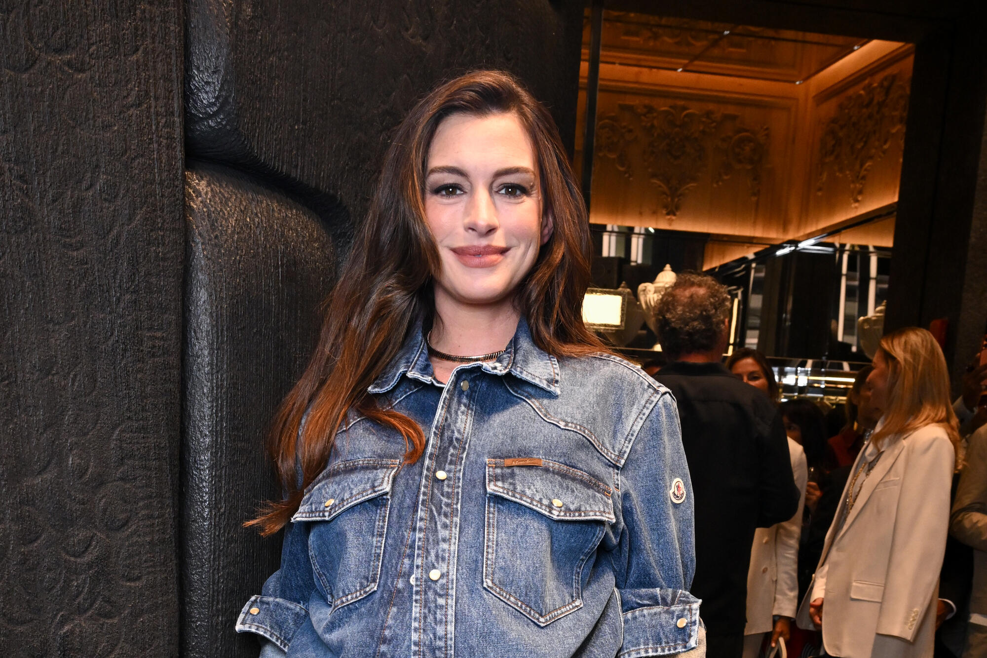 Image from linked report: Anne Hathaway Blocked from ‘Hot Ones’ on ‘Verity’ Press Tour After Doctor Warns It Could Disrupt Pregnancy: ‘I Might Go Into Early Labor’
