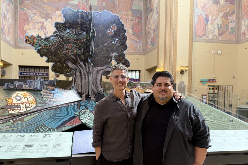 Source-feed image associated with A giant pop-up book unfolds at LA’s Central Library