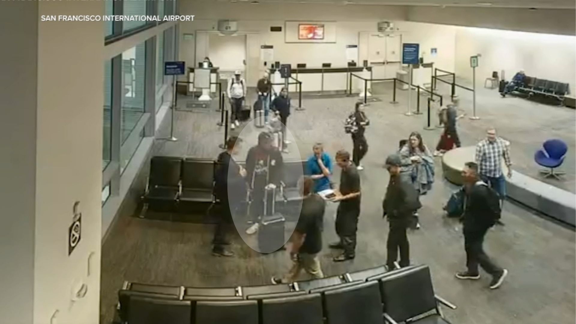 Source-feed image associated with Video shows moment FBI agents surround Swalwell at SFO amid federal investigation