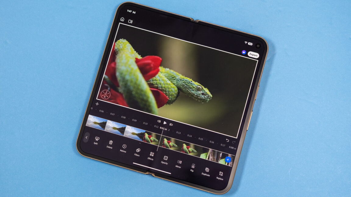 Image from linked report: Adobe Premiere finally brings powerful video editing to Android, and it's free