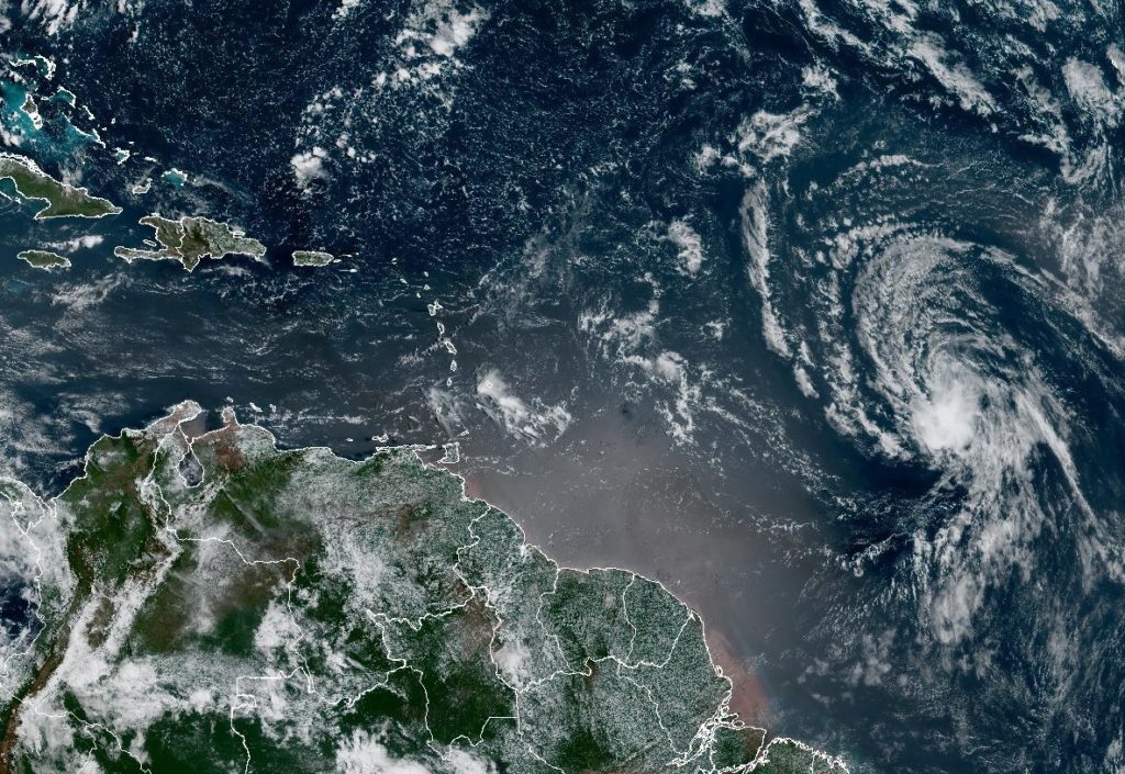 Source-feed image associated with Tropical Storm Dolly forms in the Atlantic