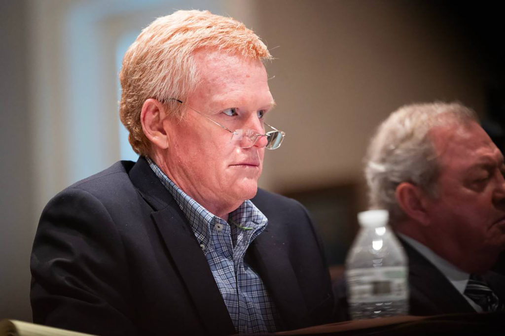 Source-feed image associated with Alex Murdaugh's is back in court for hearing on his murder retrial