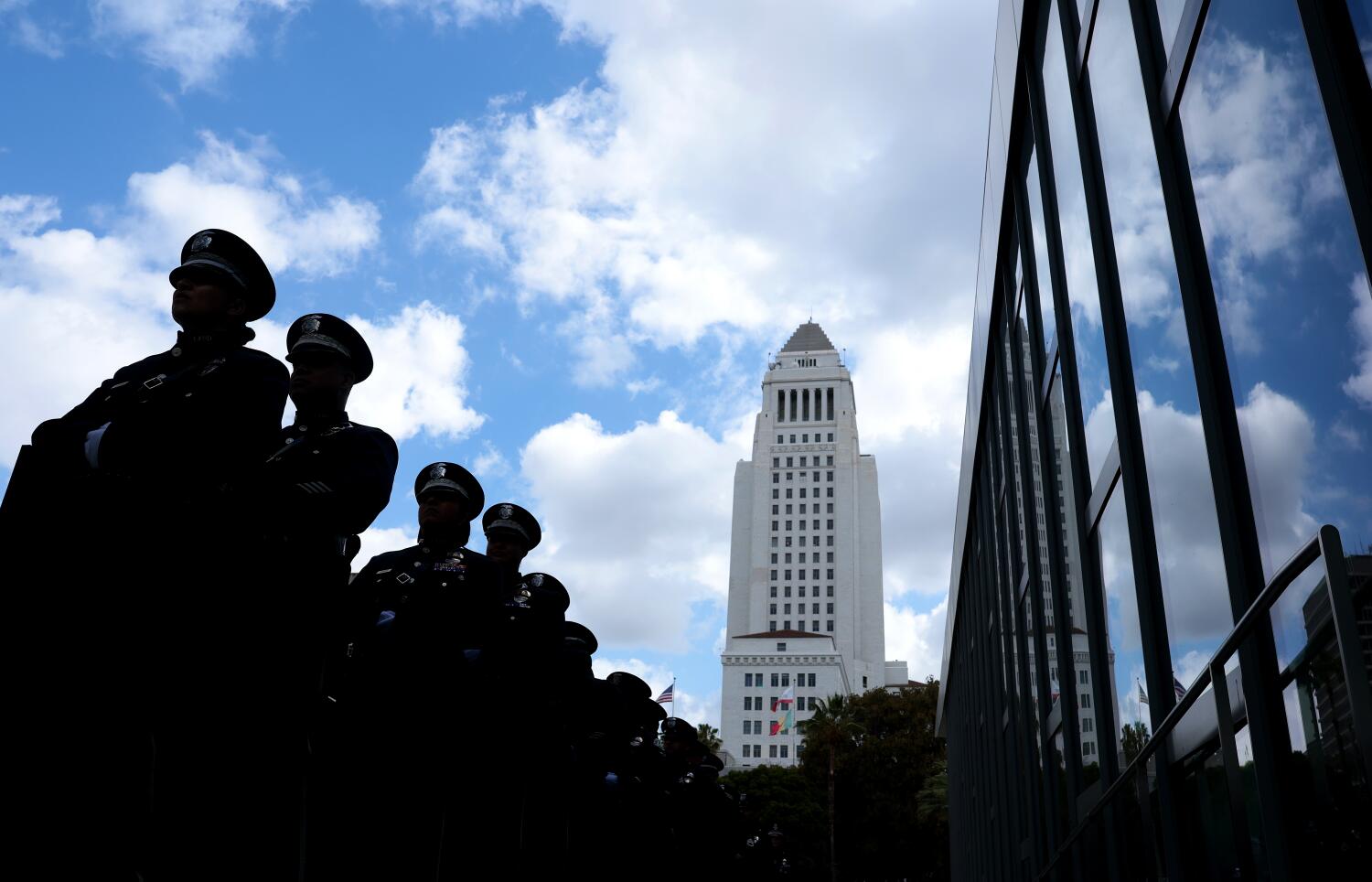 Source-feed image associated with Inside the Police Commission's fight to retain its civilian oversight role amid LAPD defiance