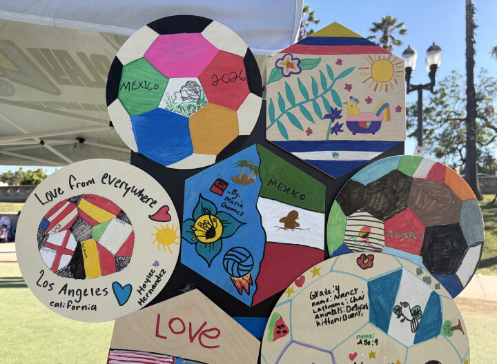 Source-feed image associated with Calling young soccer fans and artists: LA City Hall needs your help with a large-scale installation