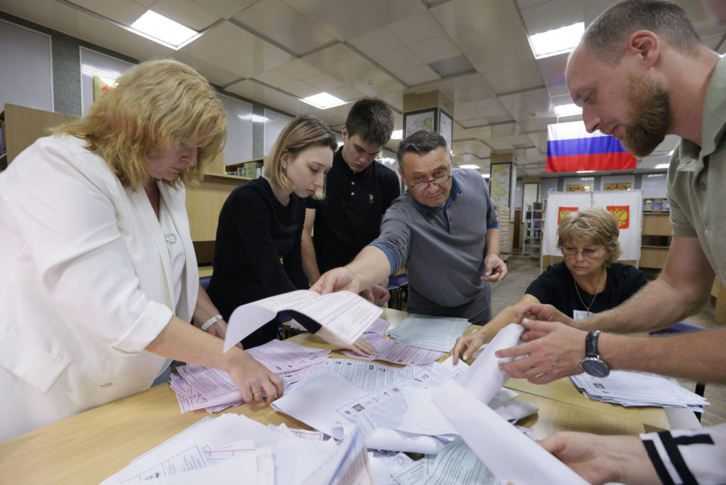 Image from linked report: Russia wraps up first wartime parliamentary election with Kremlin dominance all but assured