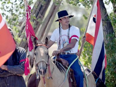 Source-feed image associated with A Christian pastor called Arapaho ceremonies 'idol worship.' Now the tribe wants her church gone