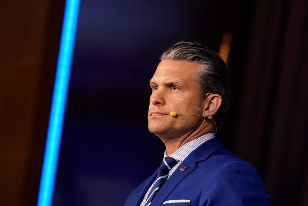 Source-feed image associated with Hegseth warns of 'invasion' and 'dangerous ideologies' in D-Day anniversary speech