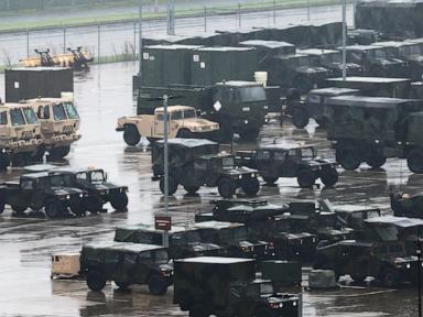 Source-feed image associated with US, South Korean militaries wrapping up drills early, a day after North Korea's missile barrage