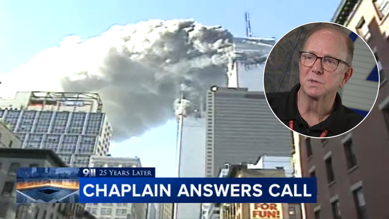 Source-feed image associated with Pa. chaplain reflects on 9/11 service at ground zero 25 years later