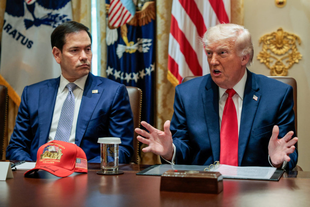 Source-feed image associated with WATCH: In Cabinet meeting, Trump says Iran 'negotiating on fumes' and that midterms won't affect his war strategy