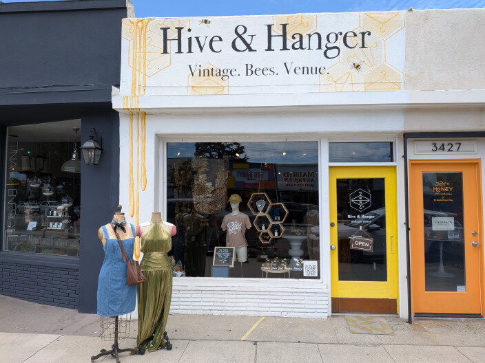 Source-feed image associated with Inside the Burbank vintage store with a built-in bee museum