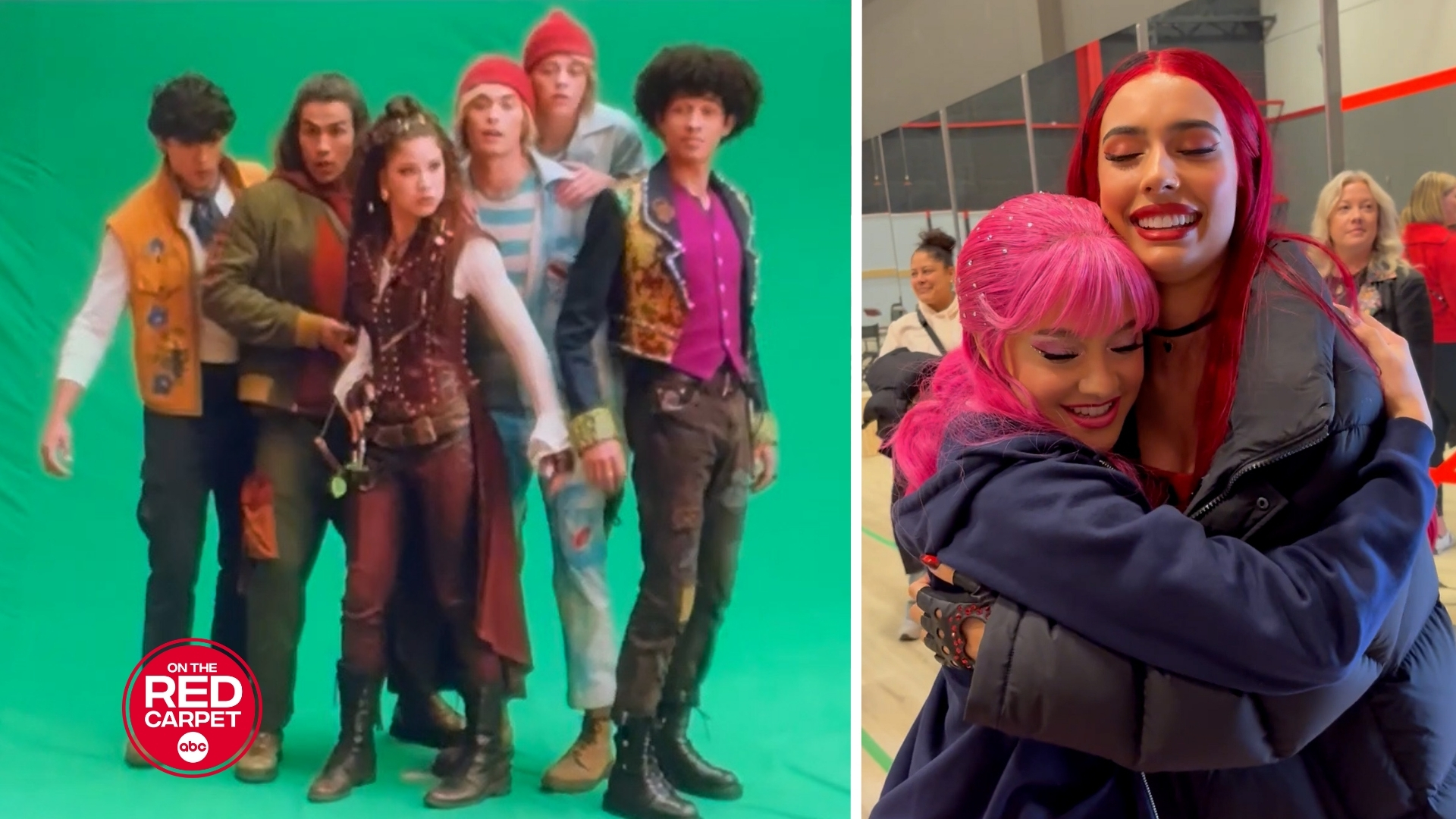 Source-feed image associated with Go on set of 'Descendants: Wicked Wonderland' with Kylie Cantrall, Malia Baker, Liamani Segura