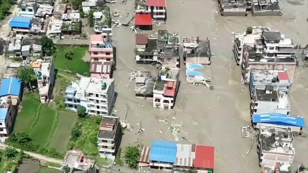 Source-feed image associated with Bay Area residents anxiously search for loved ones after catastrophic flooding in Nepal