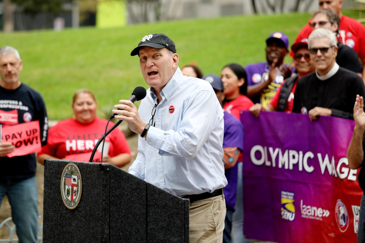 Source-feed image associated with Raman gets key labor endorsement in mayor's race, although most unions are backing Bass