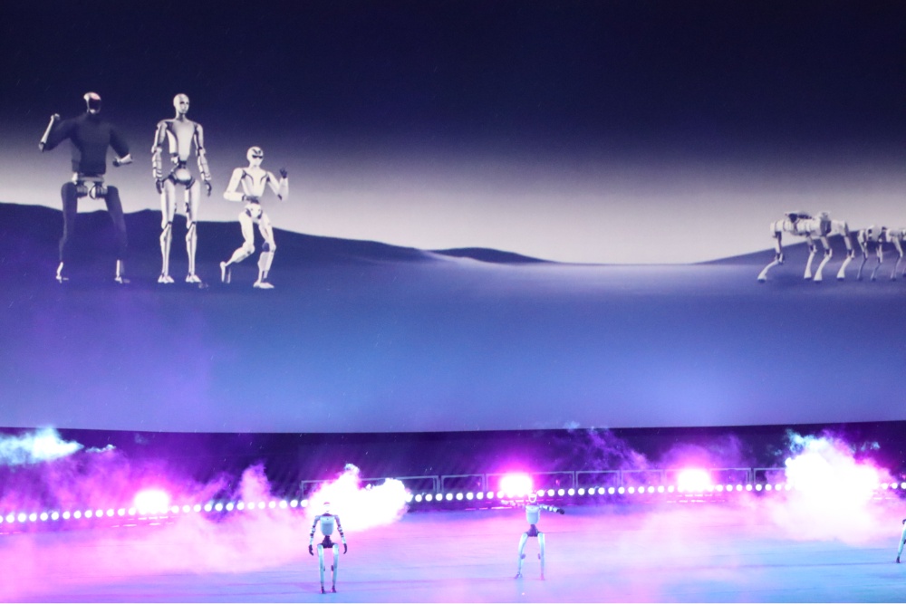 Image from linked report: AI Robots Dance in the Rain as Pingyao Film Festival Turns 10, Honors Ann Hui