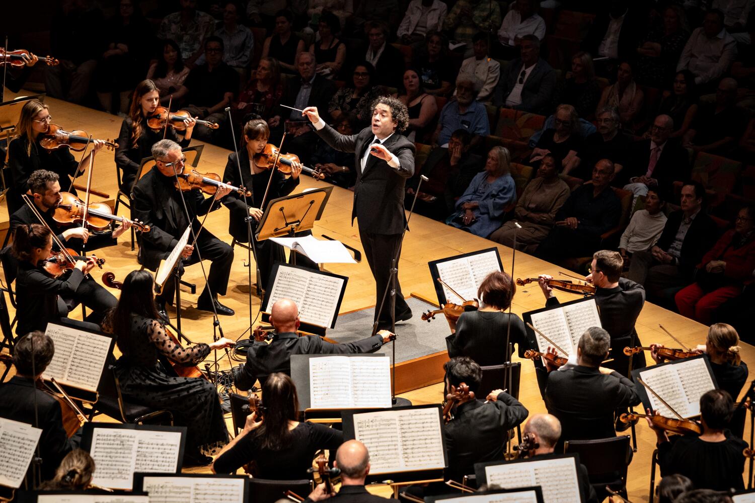 Source-feed image associated with Dudamel's Disney Hall send-off became more than a mere party