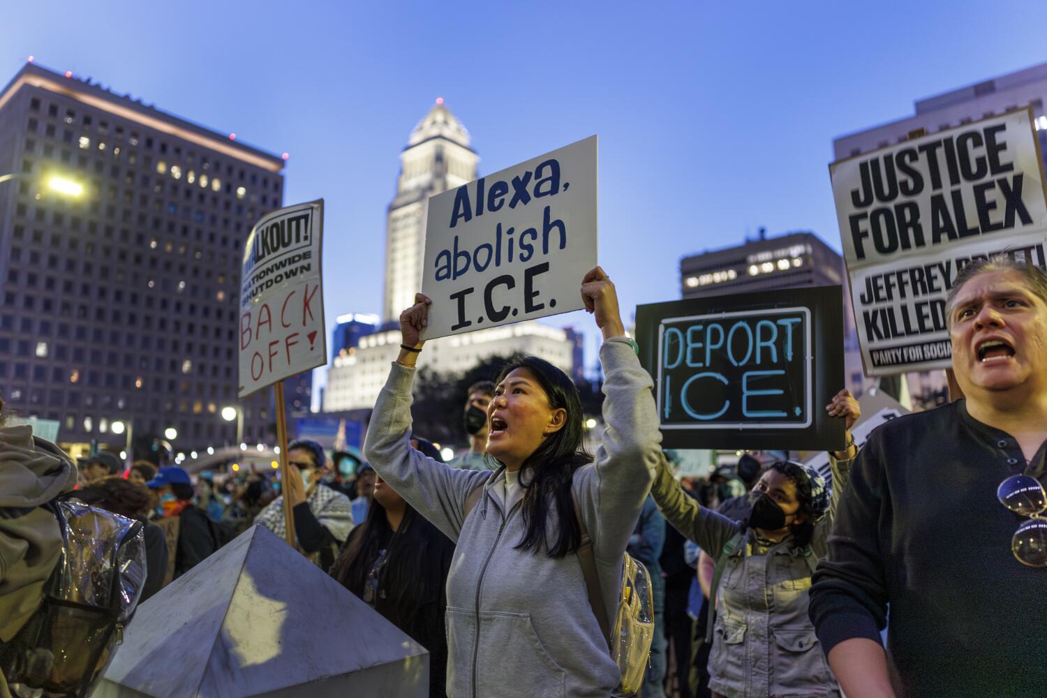 Source-feed image associated with Arellano: A year after Trump unleashed his deportation machine in L.A., we can't let his goons win