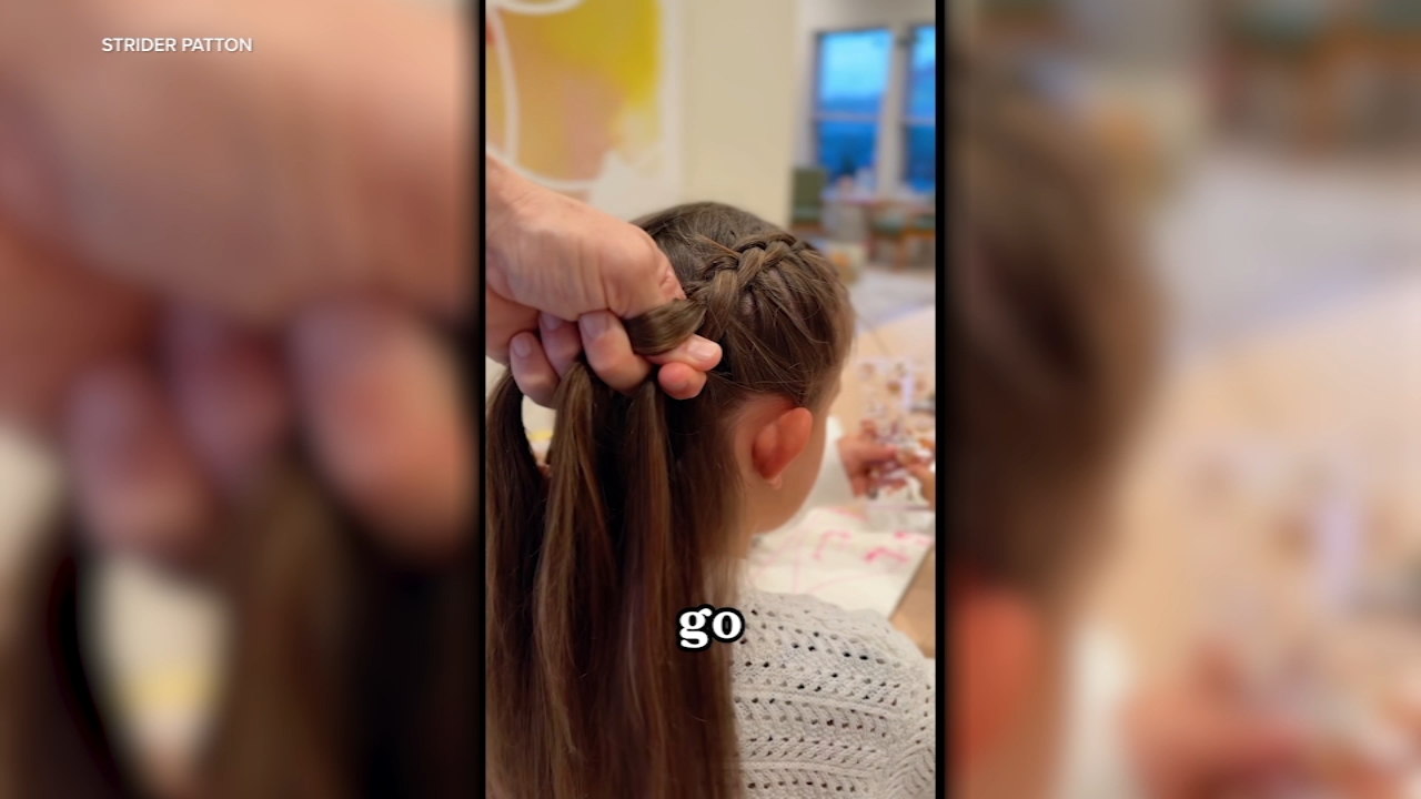 Source-feed image associated with Bay Area dad gains massive following, boosts confidence one braid at a time