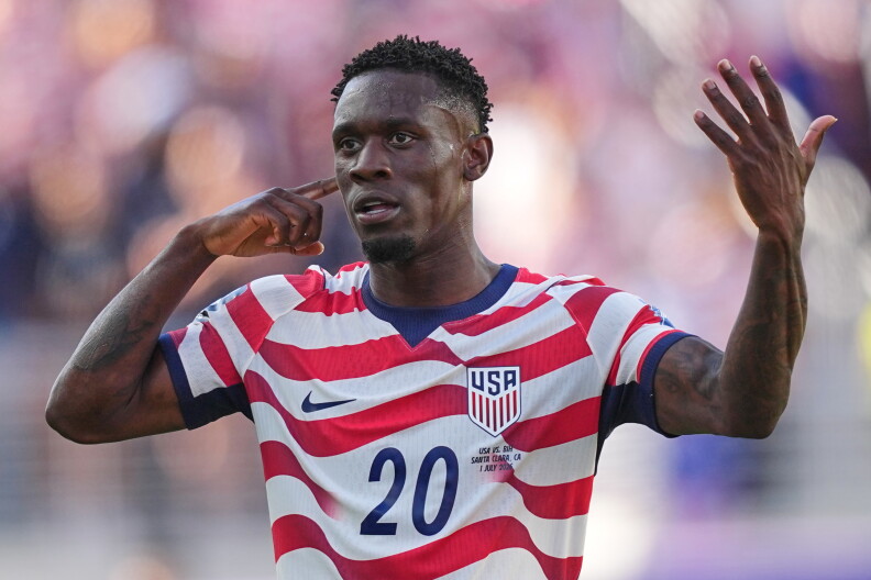 Source-feed image associated with Folarin Balogun's ban is lifted by FIFA, allowing U.S. striker to play Belgium