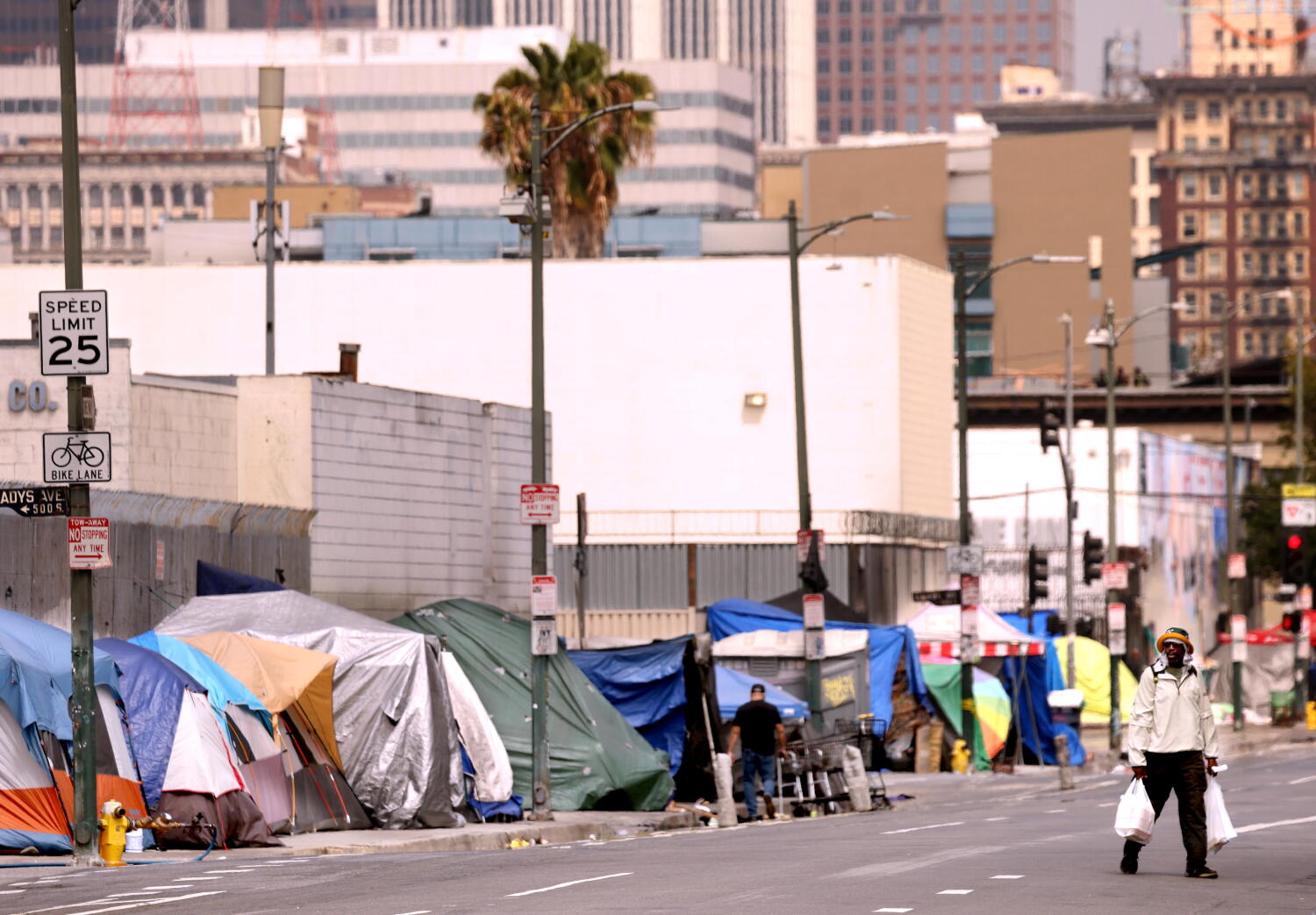 Source-feed image associated with Nearly 6,000 homeless people could be displaced by the L.A. Olympics, study says